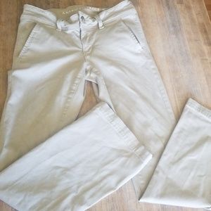 AEO Khaki Kick Boot Cut Pants
